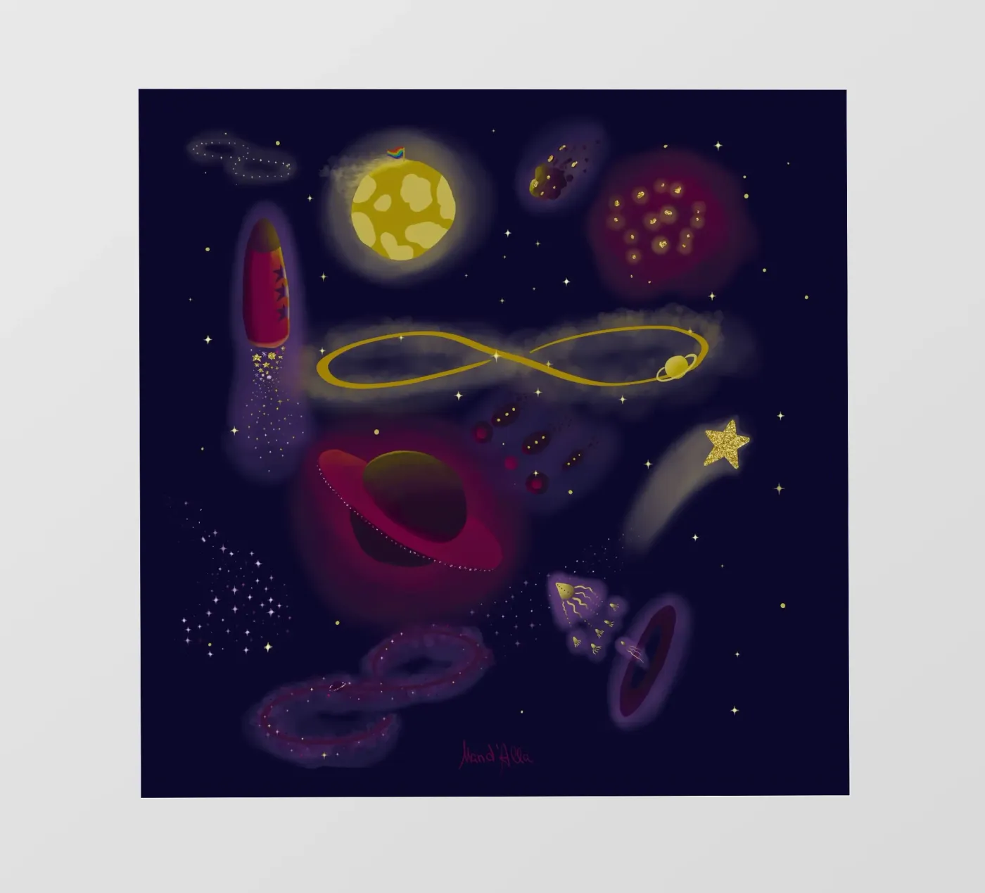 Infinity telo in pvc da Mandalla Illustration