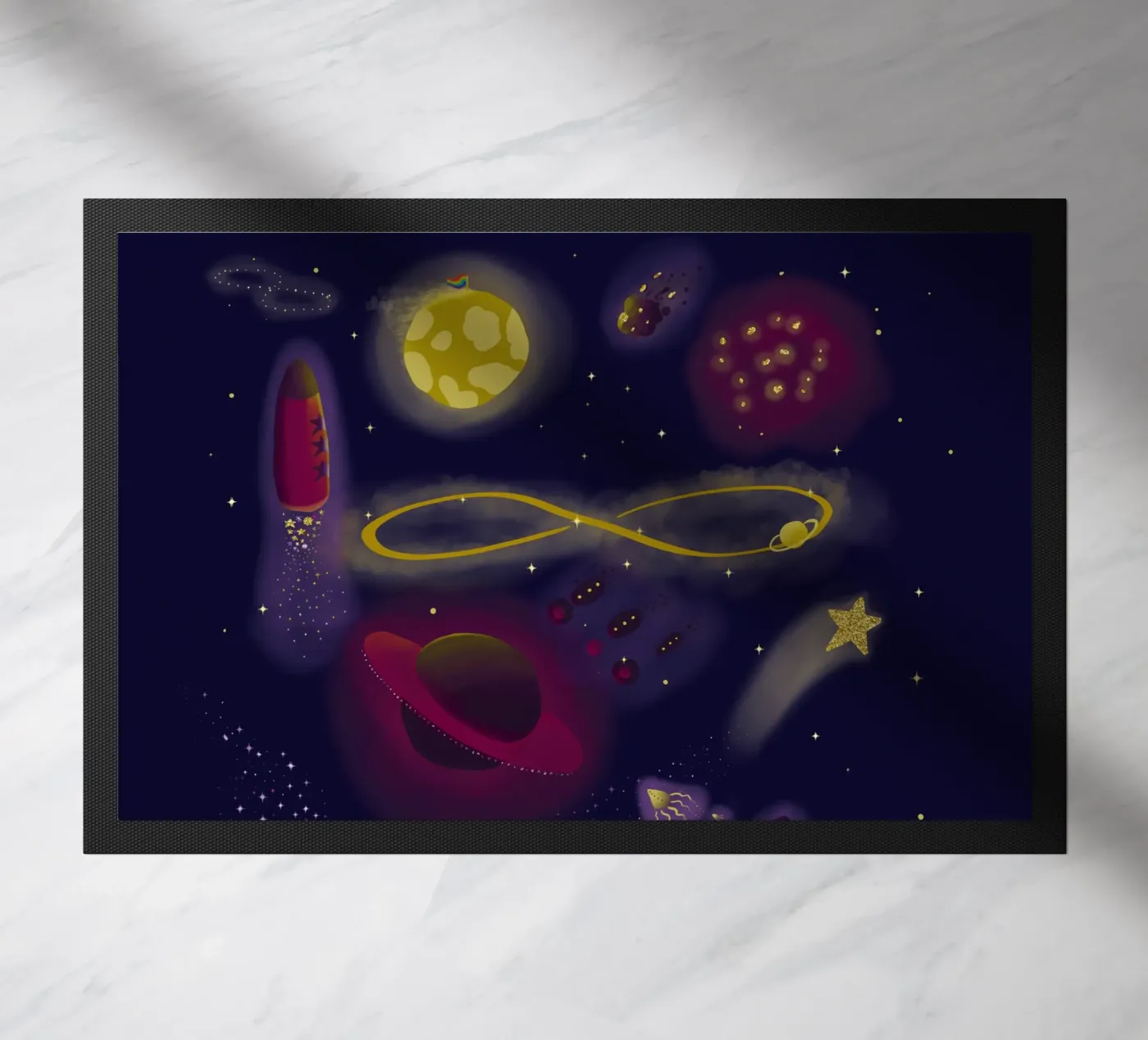 Infinity Fußmatte von Mandalla Illustration