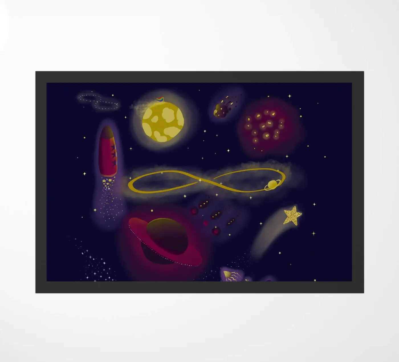 Infinity Fußmatte von Mandalla Illustration