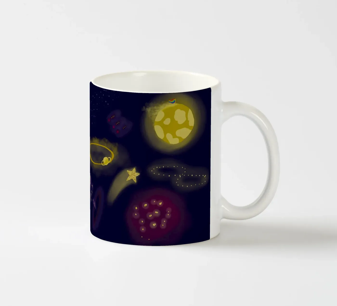 Infinity ceramic mug by Mandalla Illustration