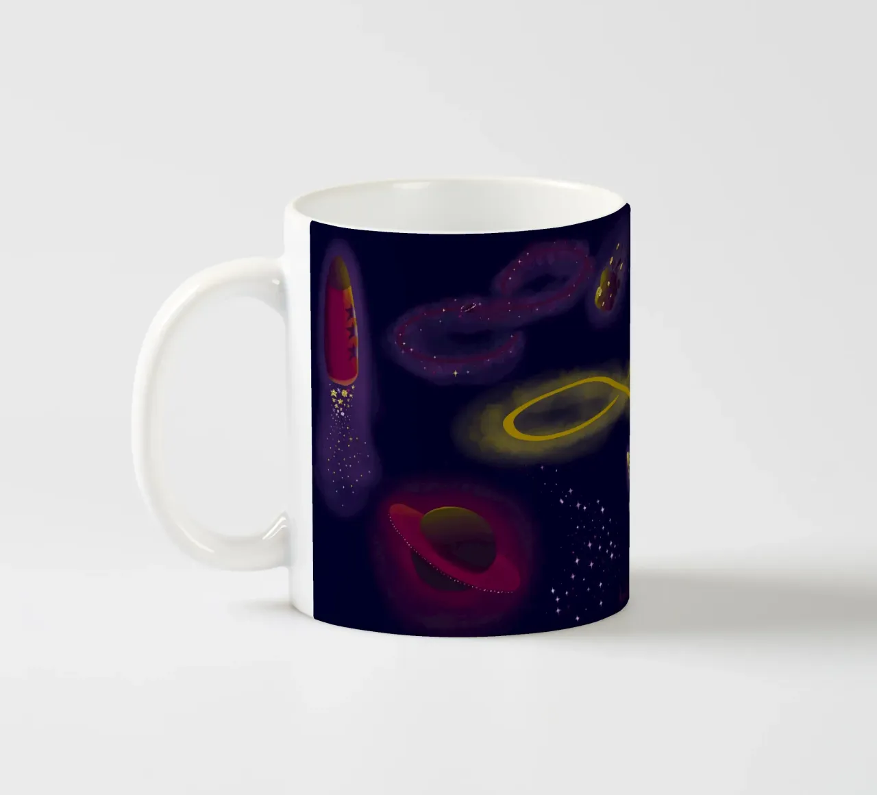 Infinity ceramic mug by Mandalla Illustration