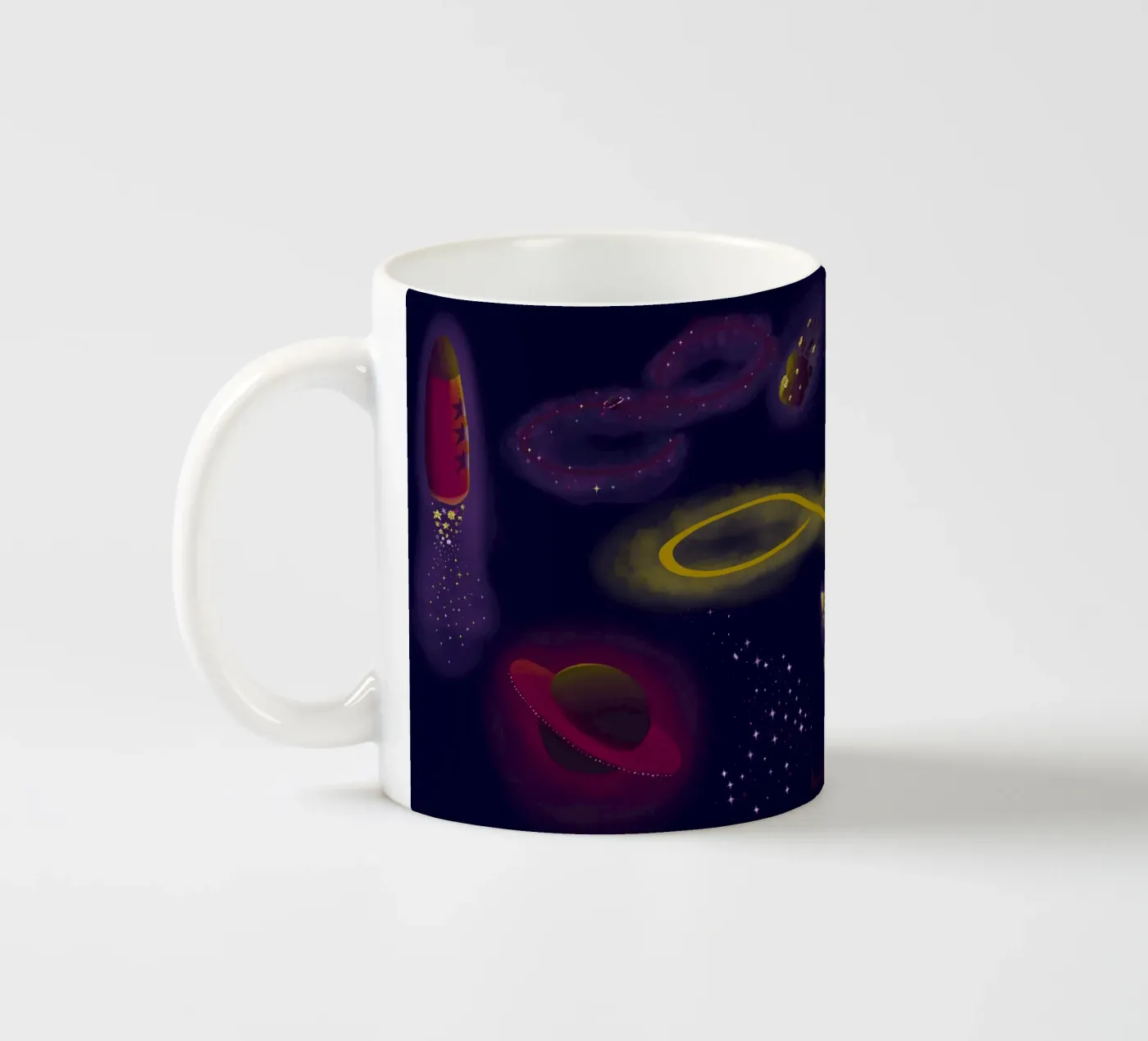 Infinity ceramic mug by Mandalla Illustration