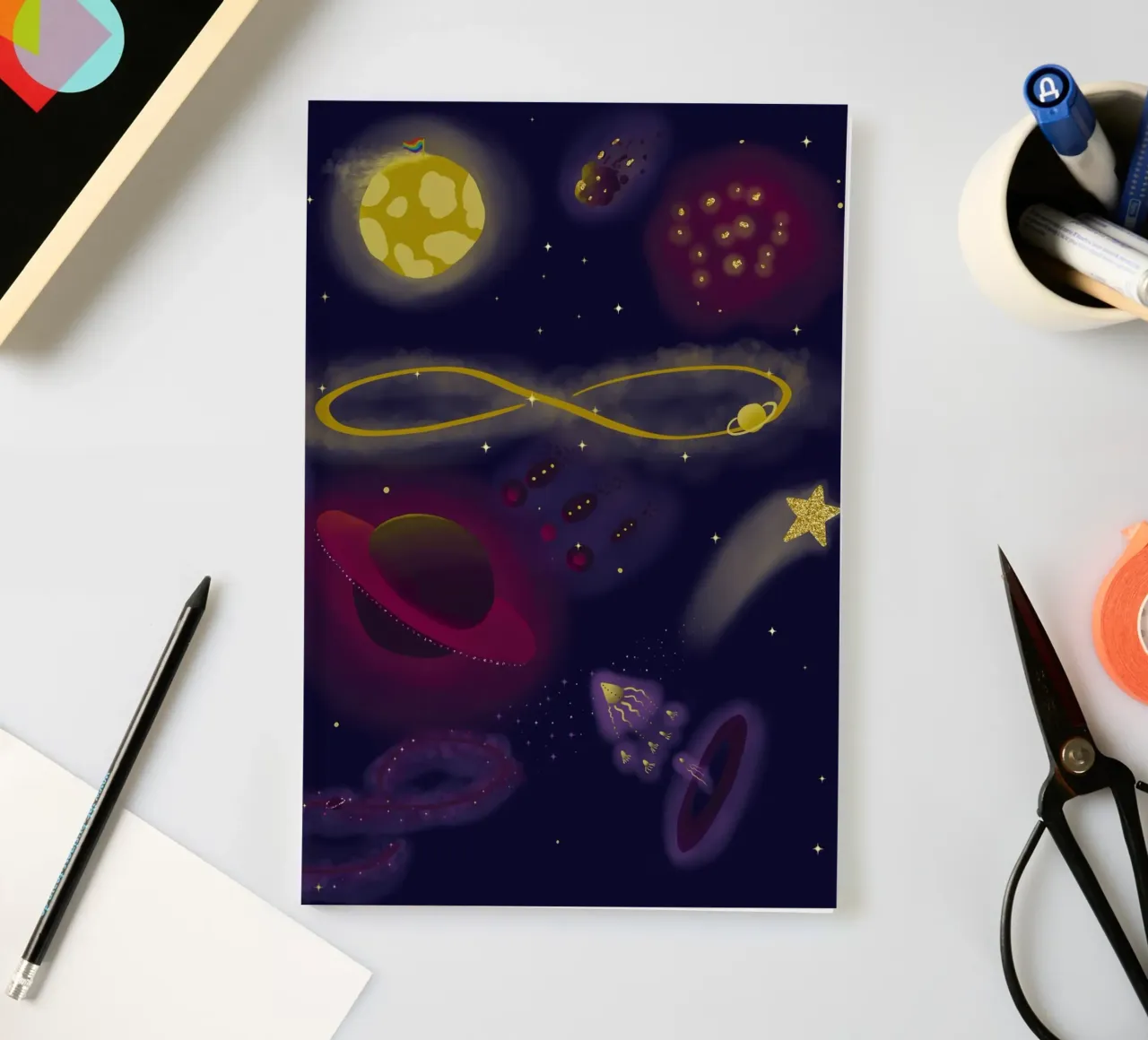 Infinity notebook by Mandalla Illustration