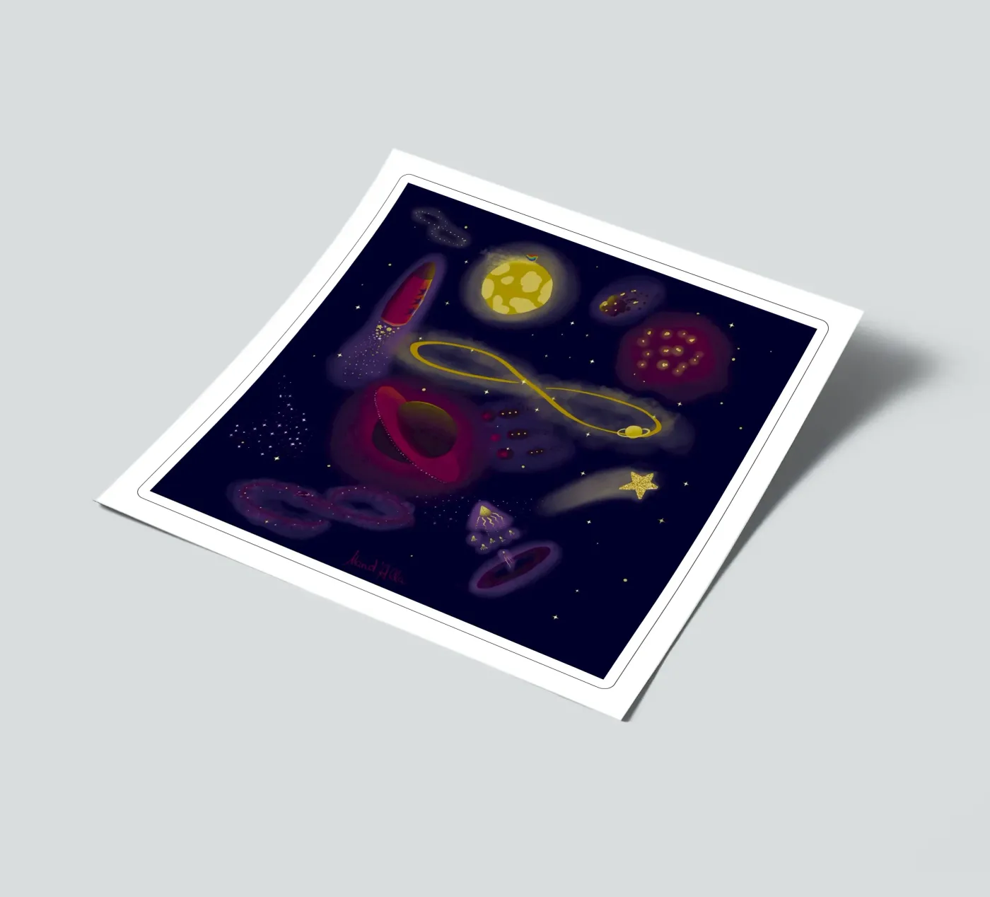Infinity sticker sheet by Mandalla Illustration