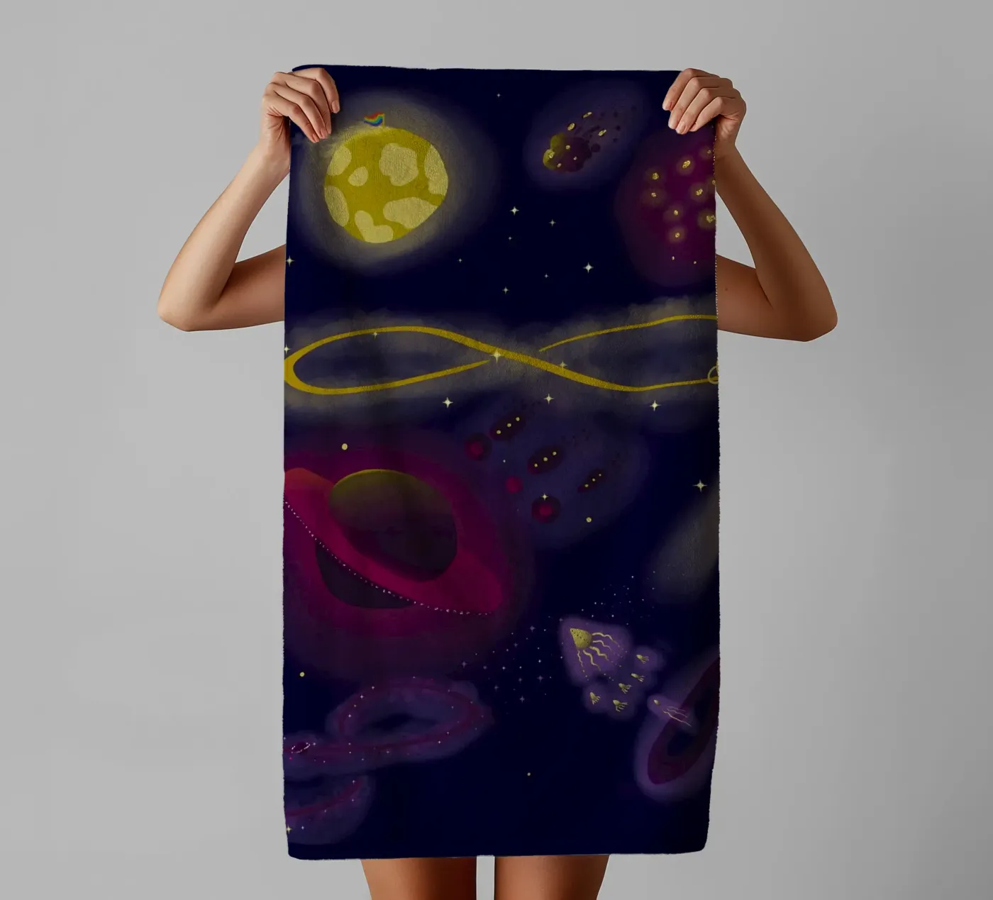 Infinity badhanddoek van Mandalla Illustration