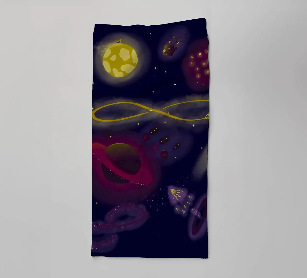 Infinity towel by Mandalla Illustration