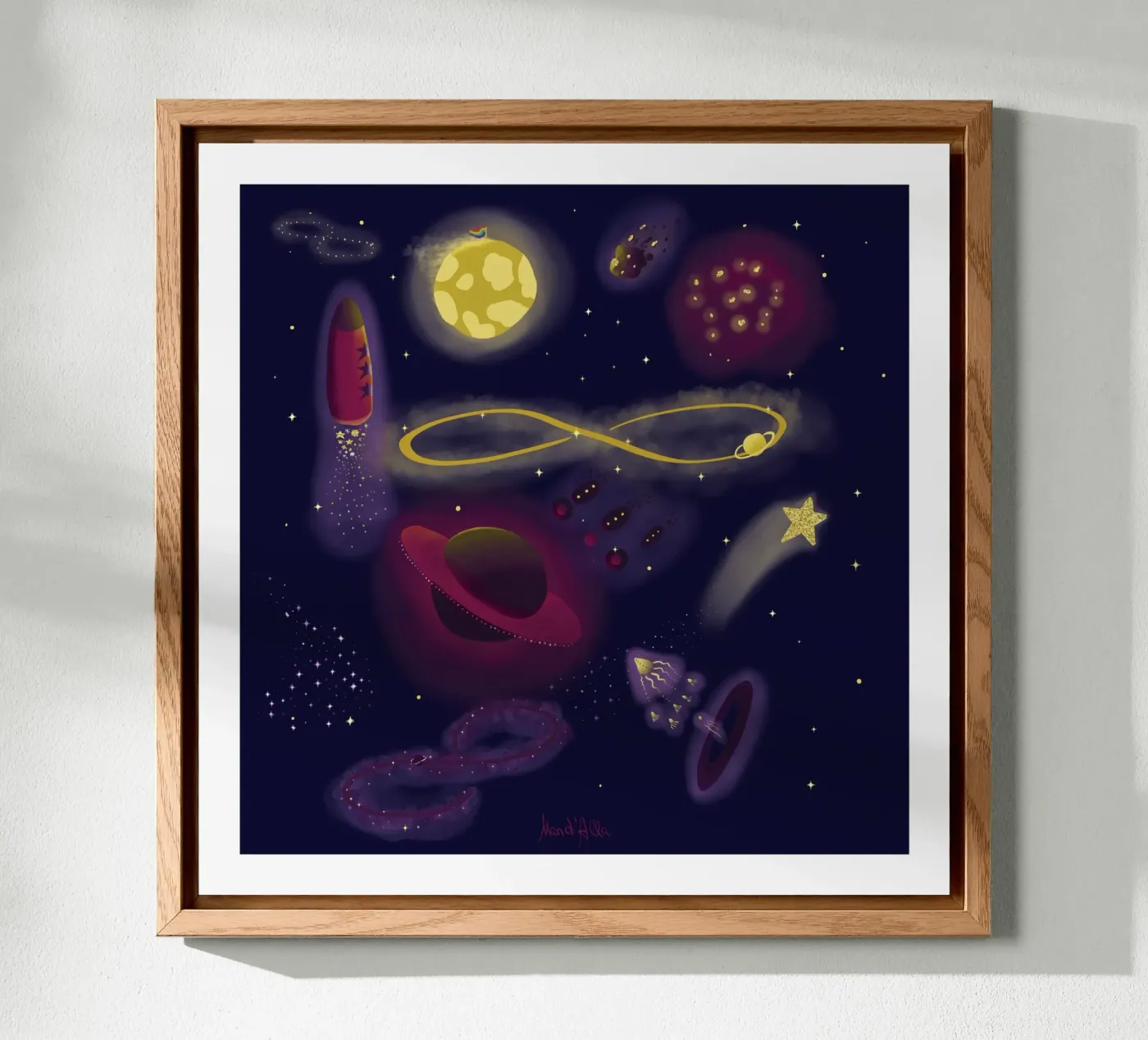 Infinity alluminio dibond da Mandalla Illustration