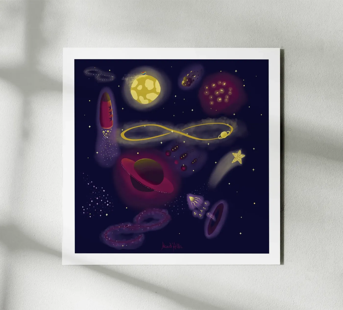 Infinity alluminio dibond da Mandalla Illustration