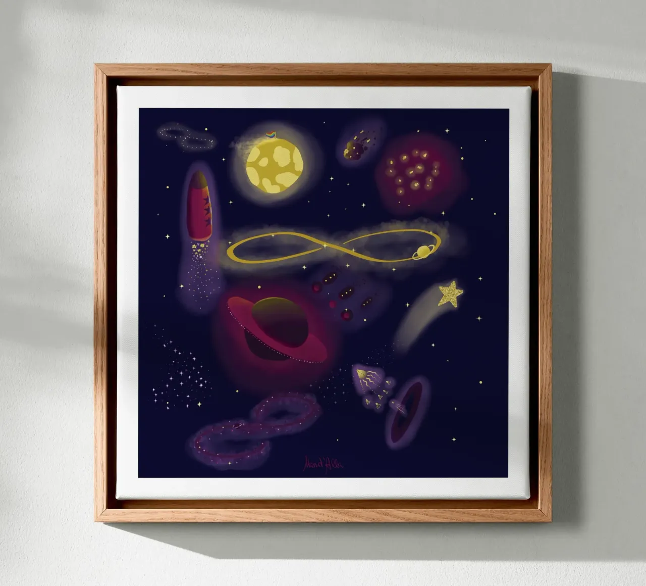 Infinity tela da Mandalla Illustration