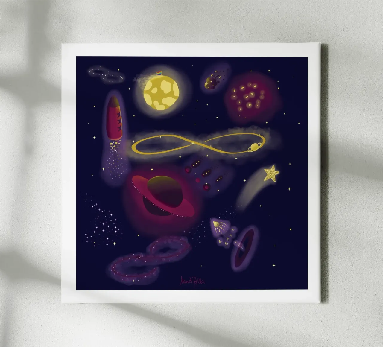 Infinity tela da Mandalla Illustration