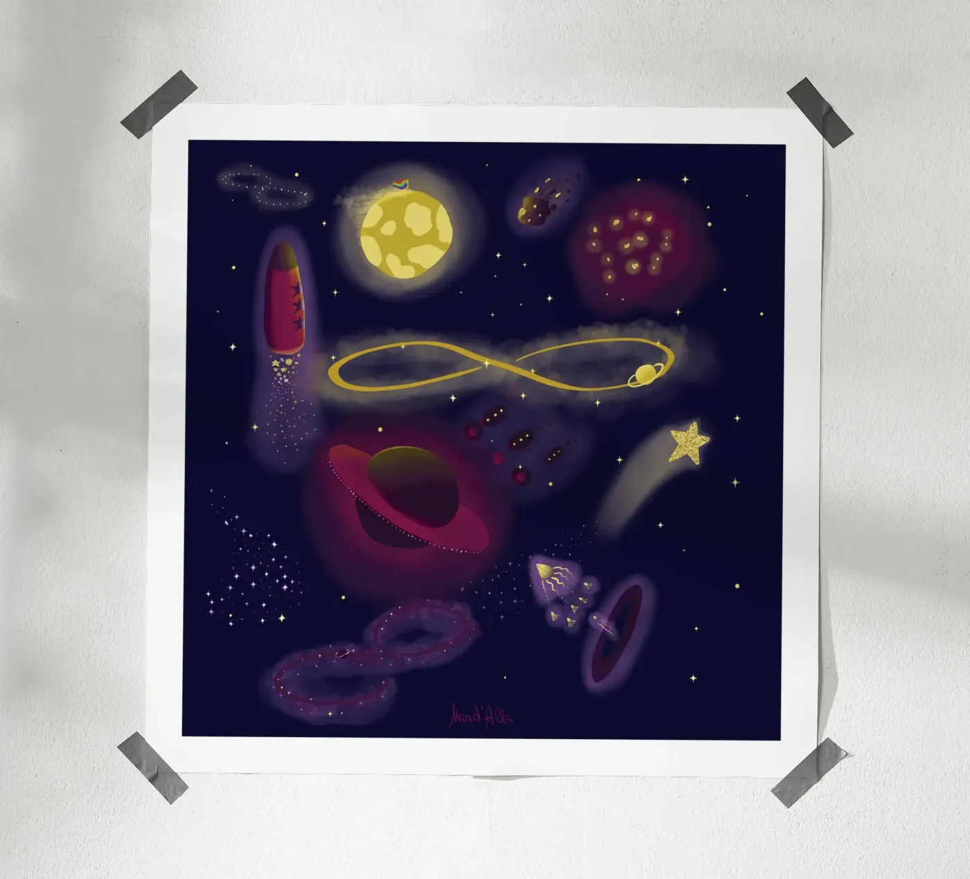 Infinity poster van Mandalla Illustration