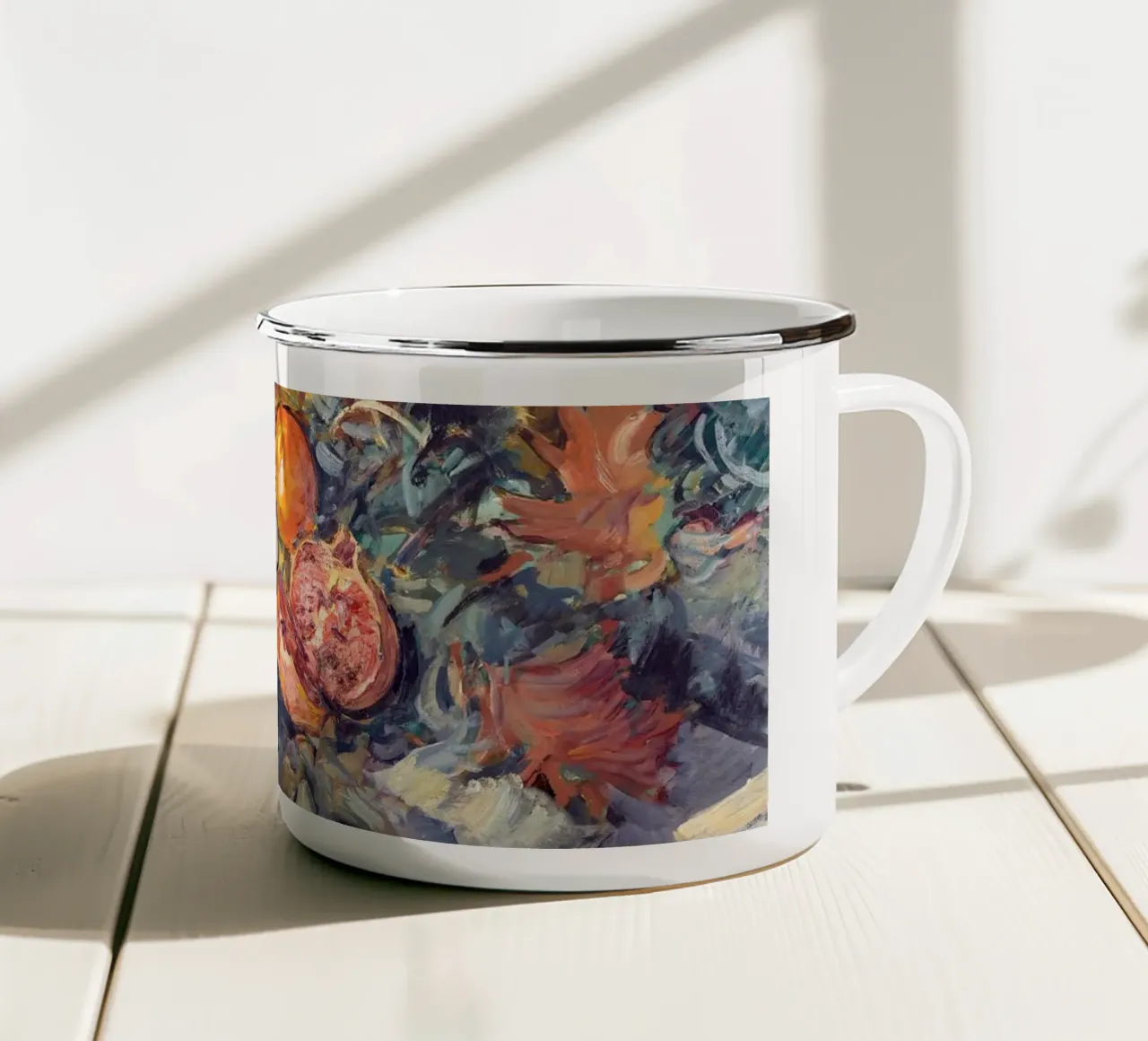 Still Life With Fruit tazza in smalto da apoloprints