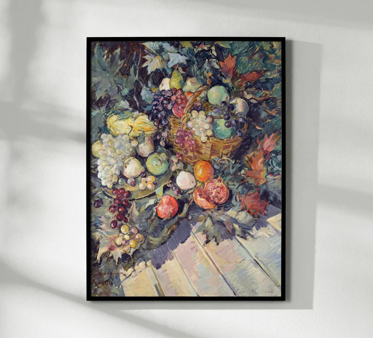 Still Life With Fruit poster con telaio in plastica da apoloprints