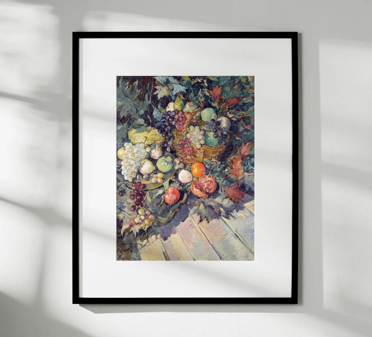 Still Life With Fruit poster con telaio in plastica da apoloprints