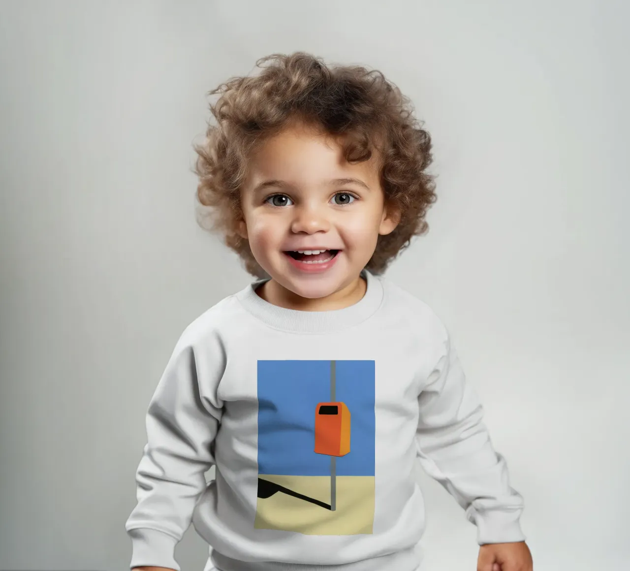 Orange Trash Can felpa neonato da Rosi Feist