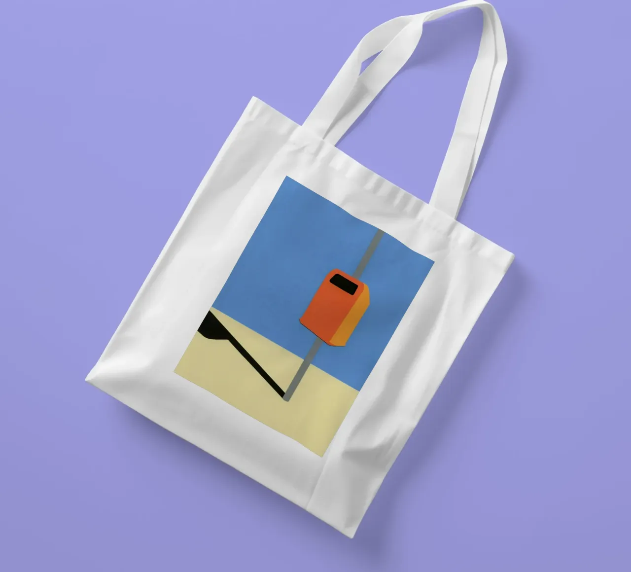 Orange Trash Can borsa in juta da Rosi Feist