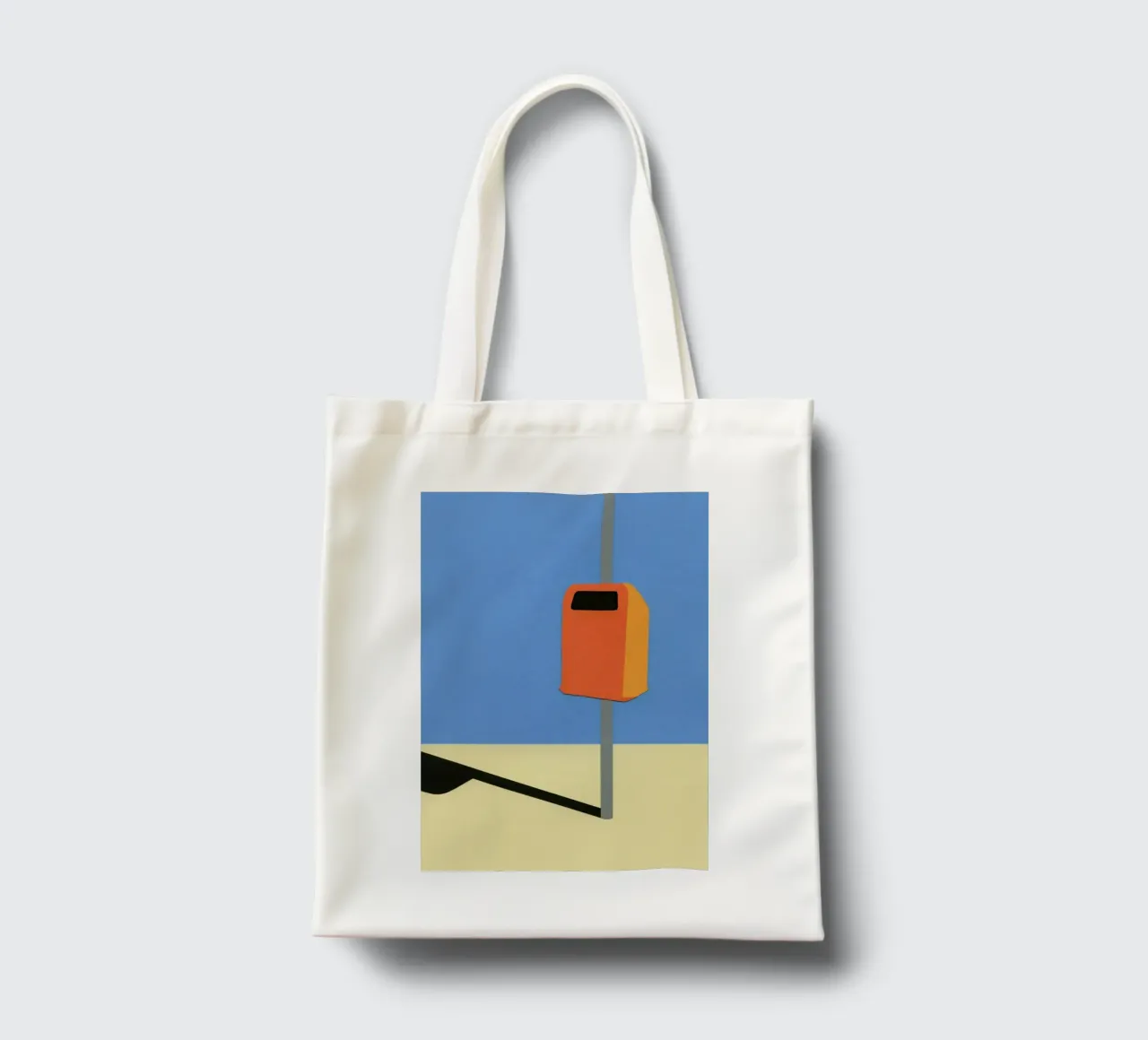 Orange Trash Can borsa in juta da Rosi Feist