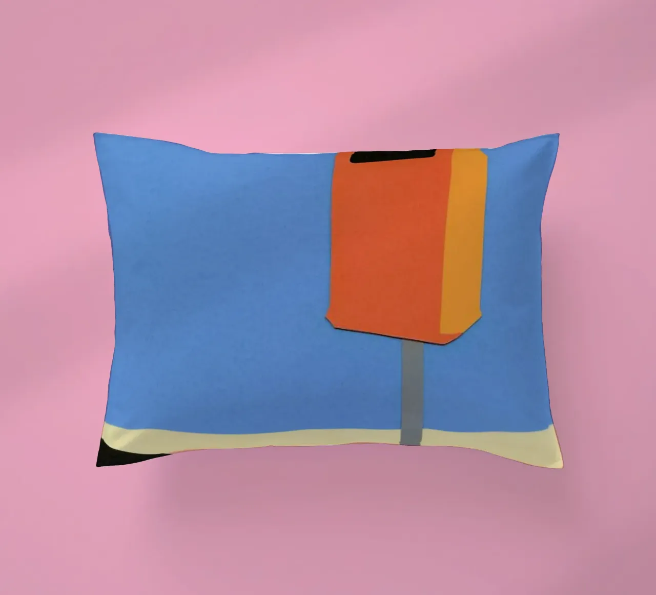 Orange Trash Can cuscino da Rosi Feist
