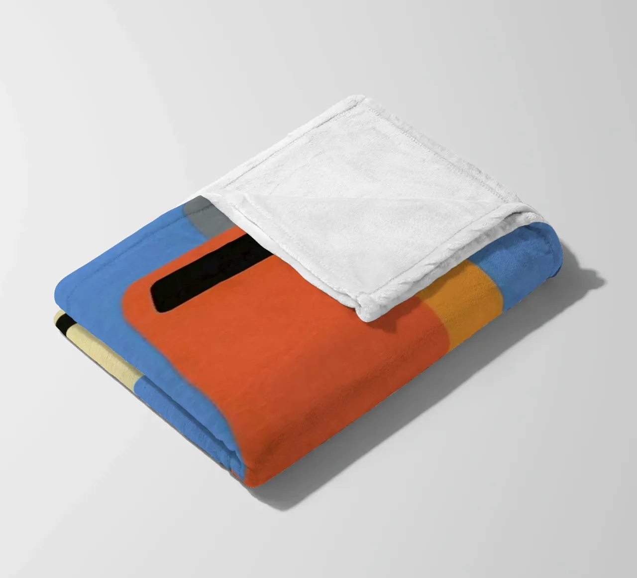 Orange Trash Can coperta in pile da Rosi Feist