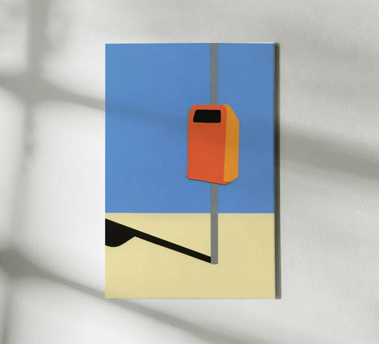 Orange Trash Can tela da Rosi Feist
