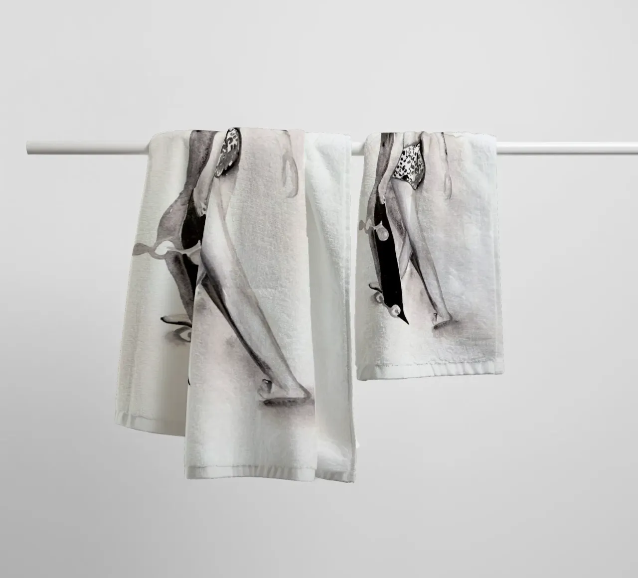 I Don't Do Laundry asciugamano da bagno da Victoria Verbaan