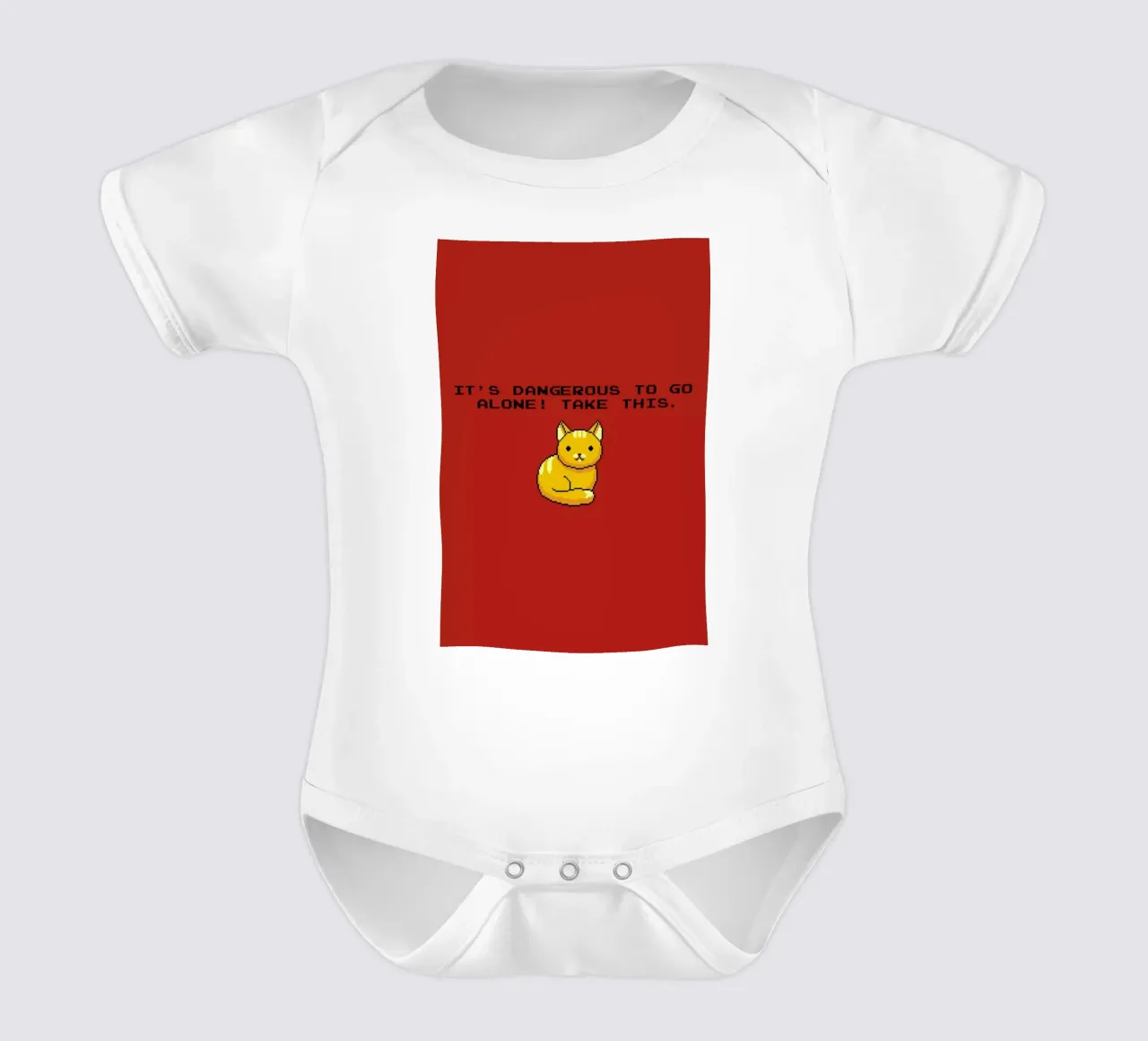 Its Dangerous To Go Alone Take This Cat body neonato maniche corte da Tobe Fonseca
