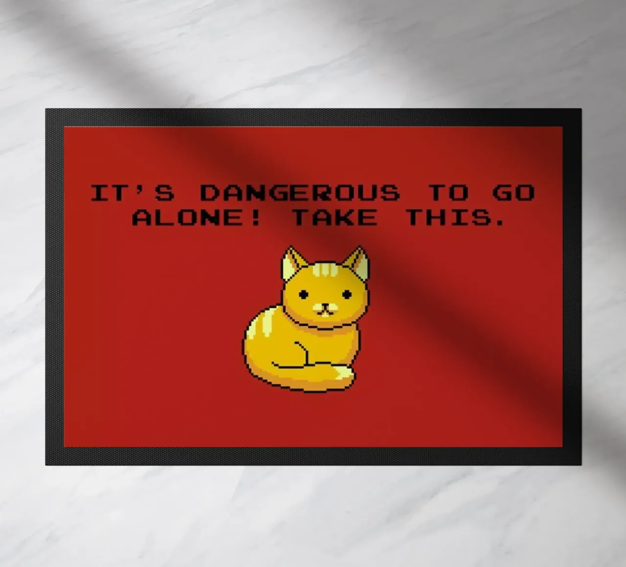 Its Dangerous To Go Alone Take This Cat zerbino da Tobe Fonseca