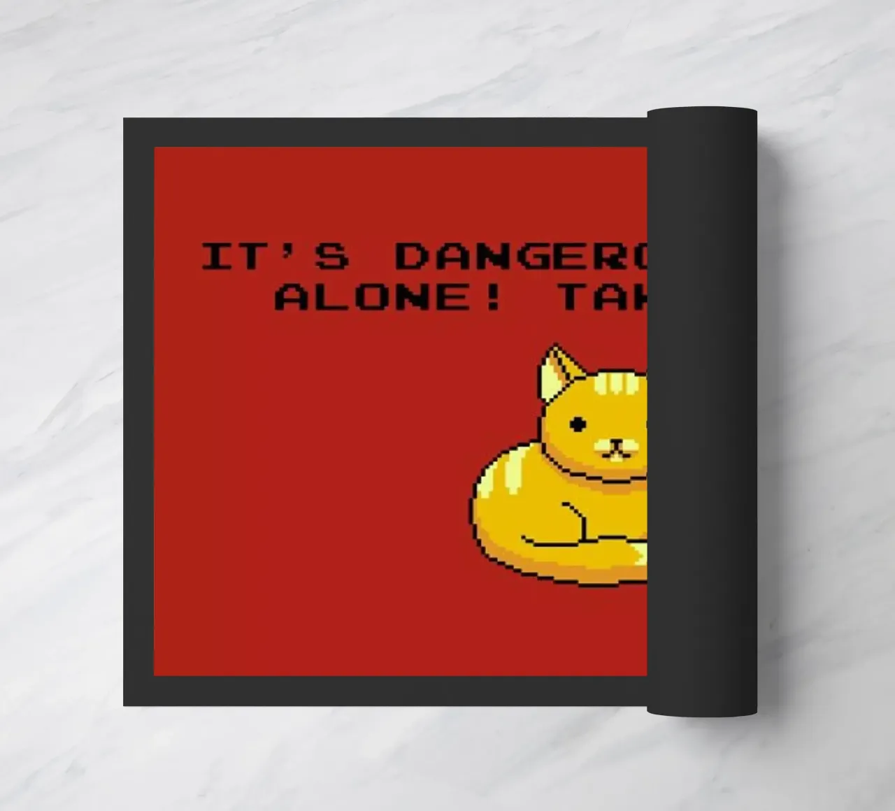 Its Dangerous To Go Alone Take This Cat zerbino da Tobe Fonseca
