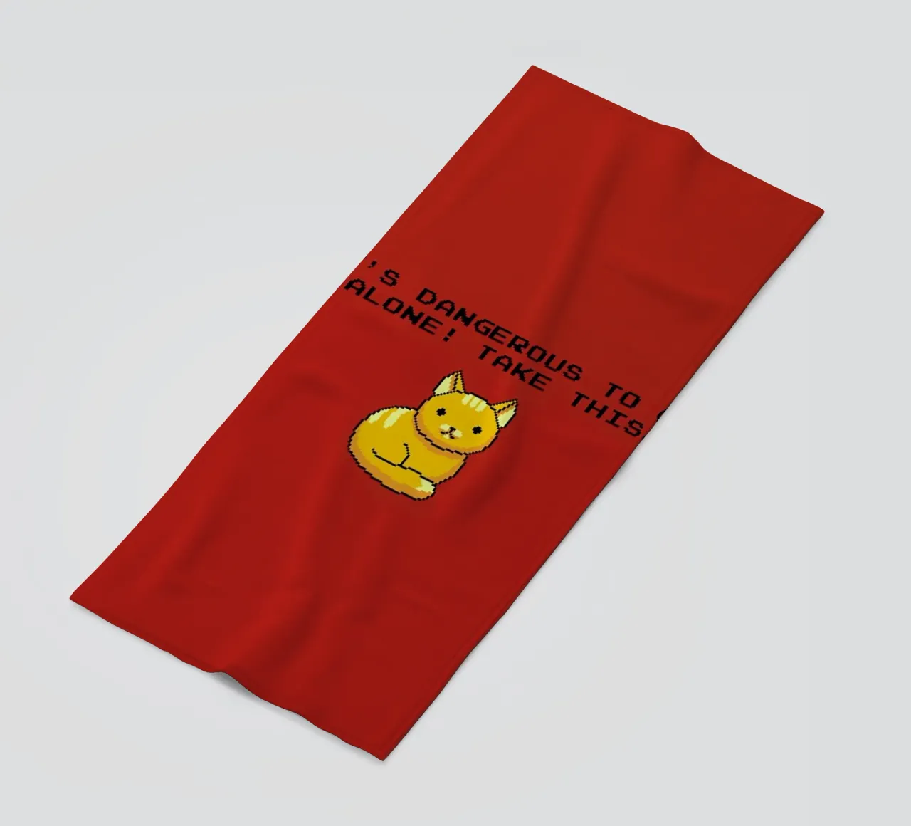 Its Dangerous To Go Alone Take This Cat telo mare da Tobe Fonseca