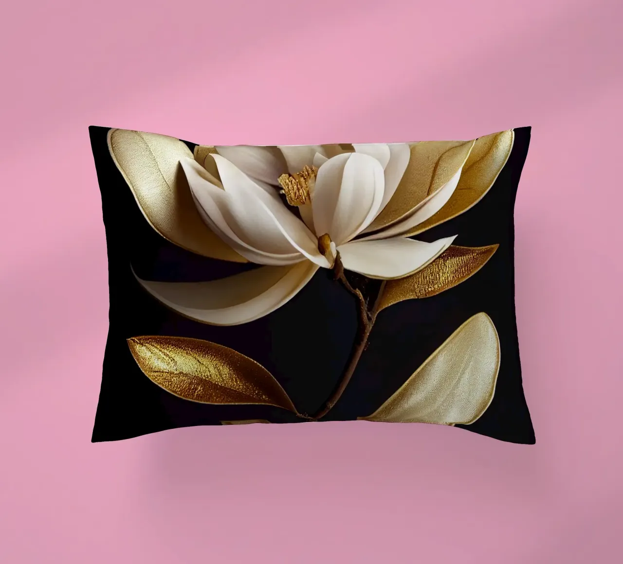 Macro Magnolia Flower cuscino da Bold Blooms