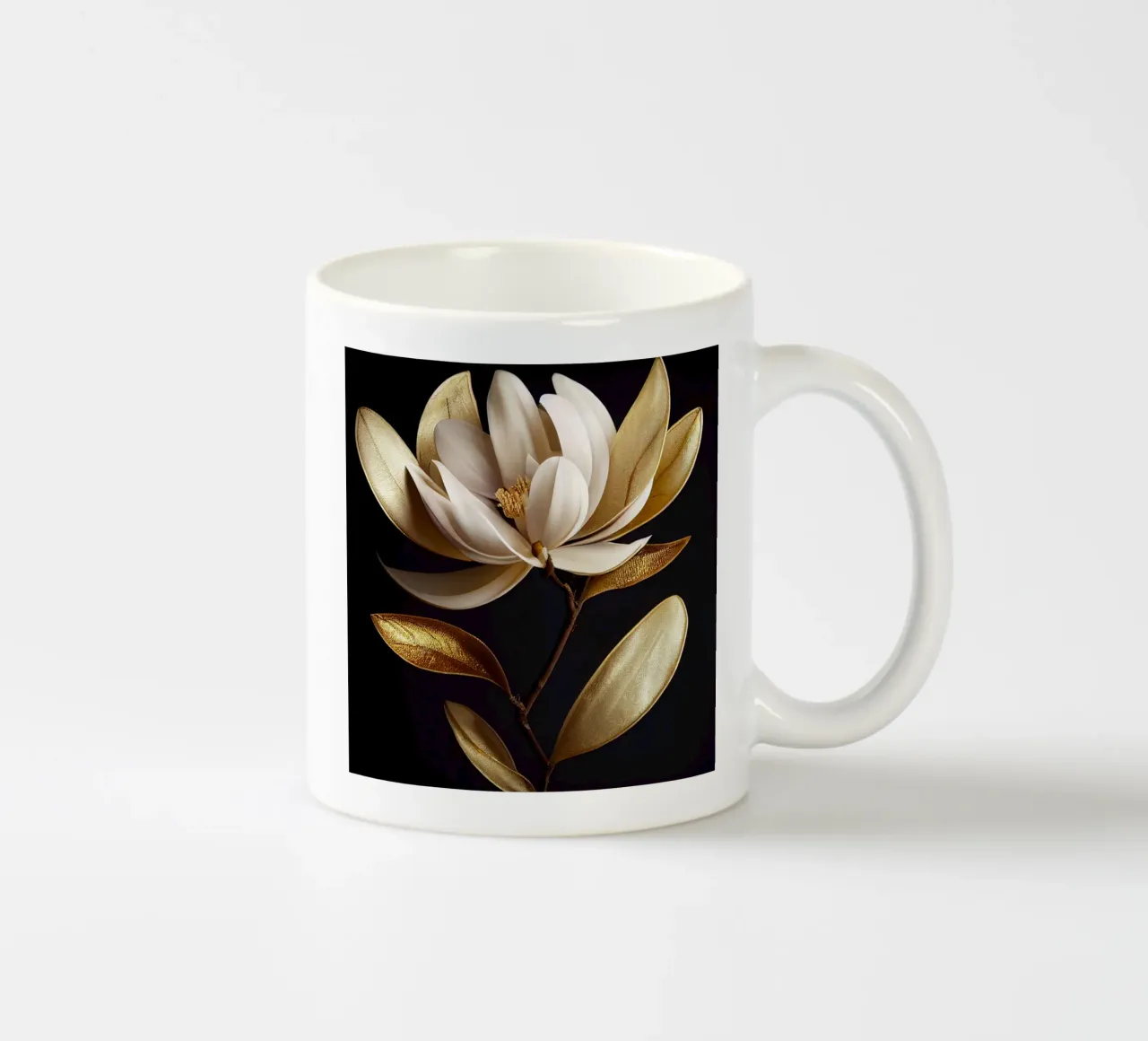 Macro Magnolia Flower tazza in ceramica da Bold Blooms