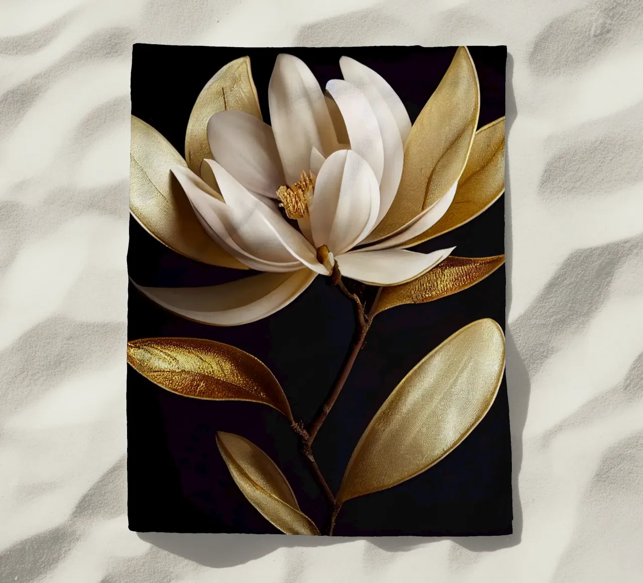 Macro Magnolia Flower telo mare da Bold Blooms