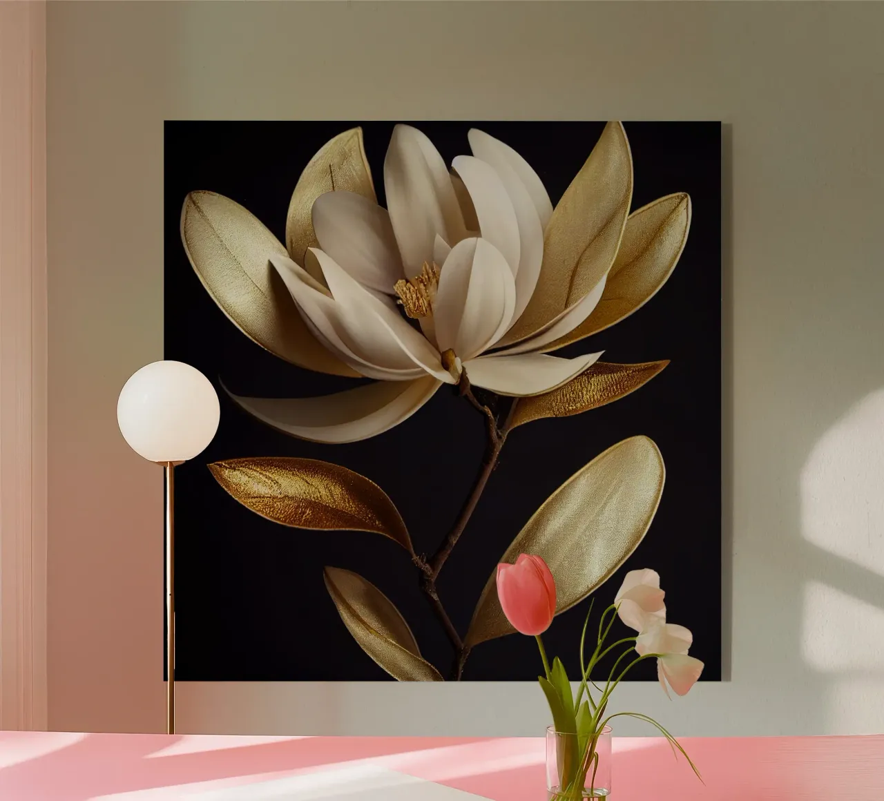 Macro Magnolia Flower plexiglass da Bold Blooms