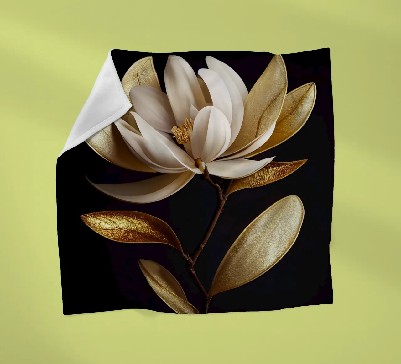 Macro Magnolia Flower coperta in pile da Bold Blooms