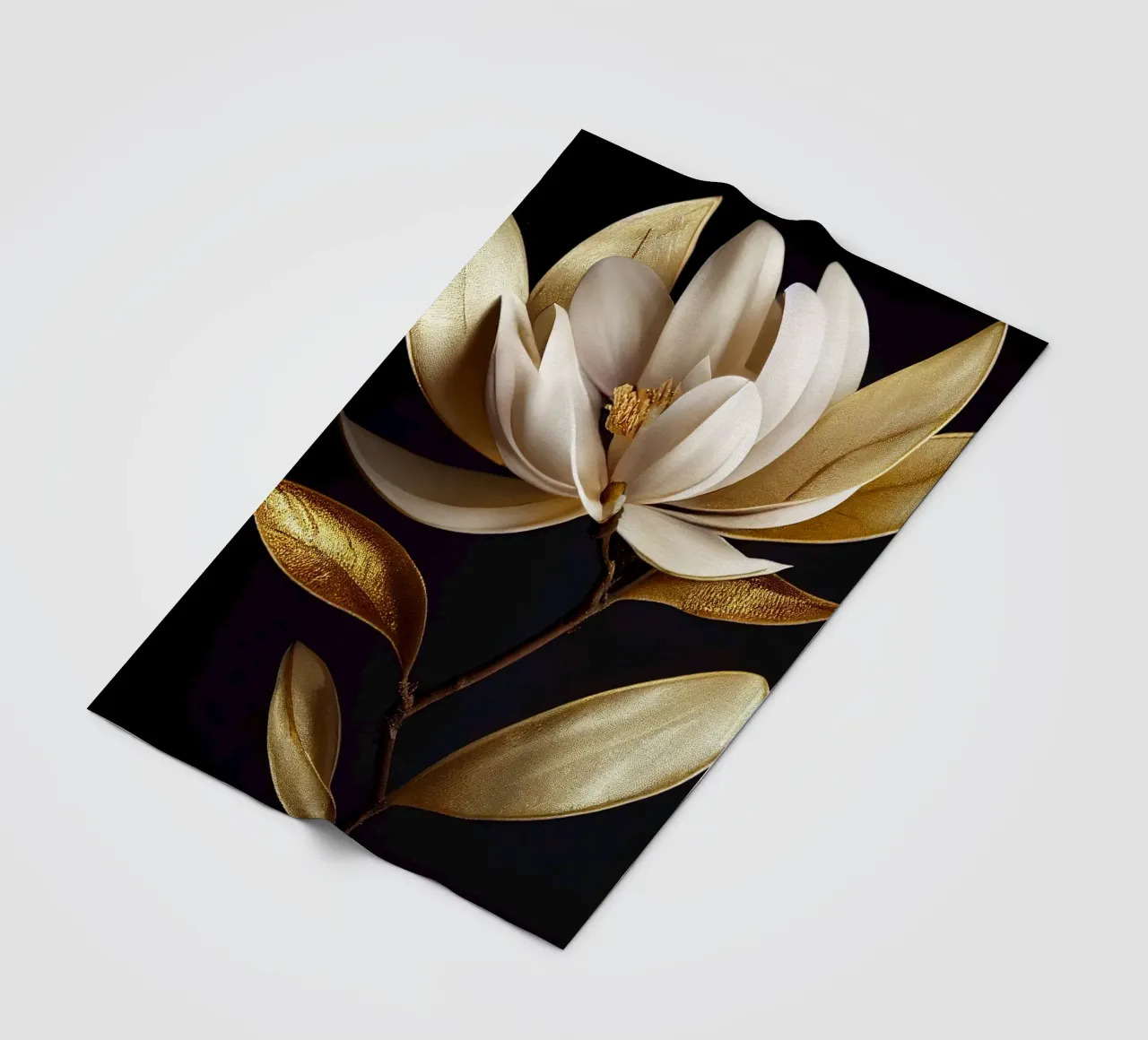 Macro Magnolia Flower coperta in pile da Bold Blooms