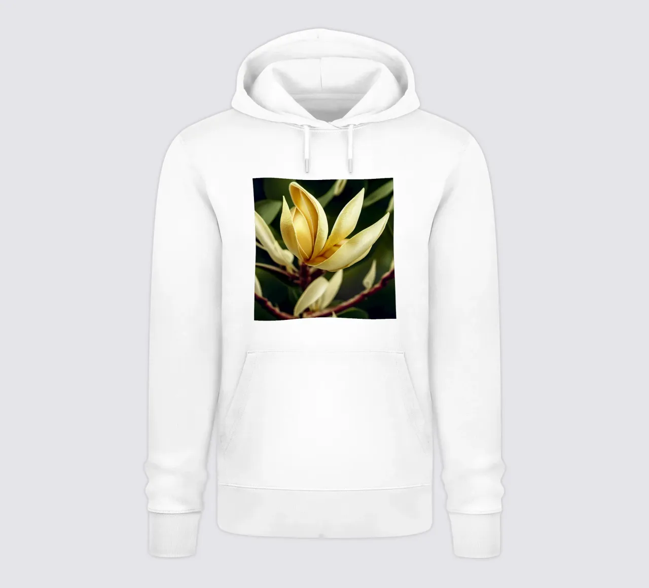 Macro Magnolia Flower felpa con cappuccio da Bold Blooms