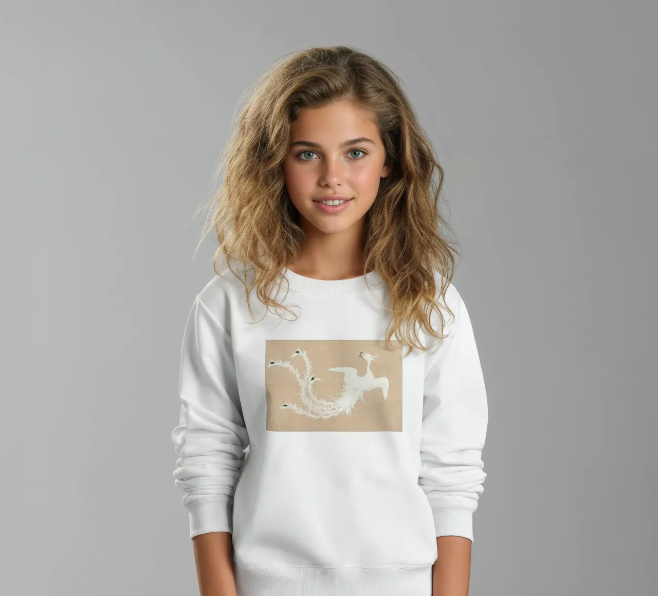 Phoenix in White felpa bambino da apoloprints