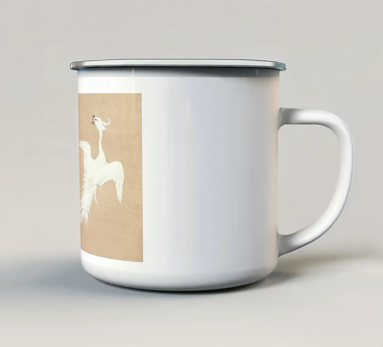 Phoenix in White tazza in smalto da apoloprints