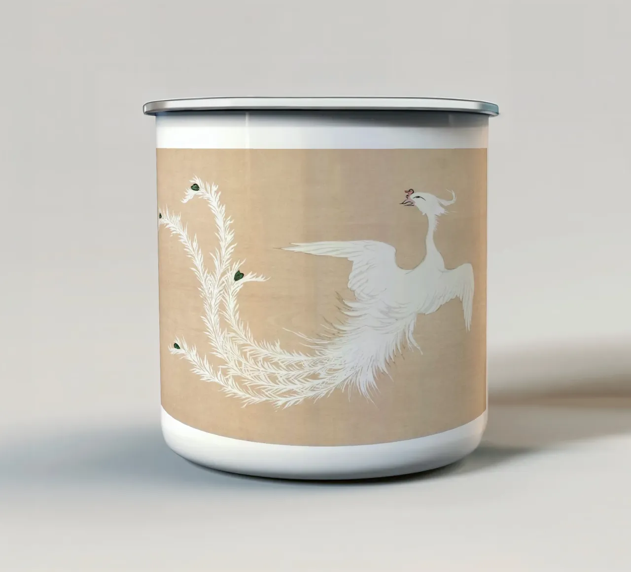 Phoenix in White tazza in smalto da apoloprints
