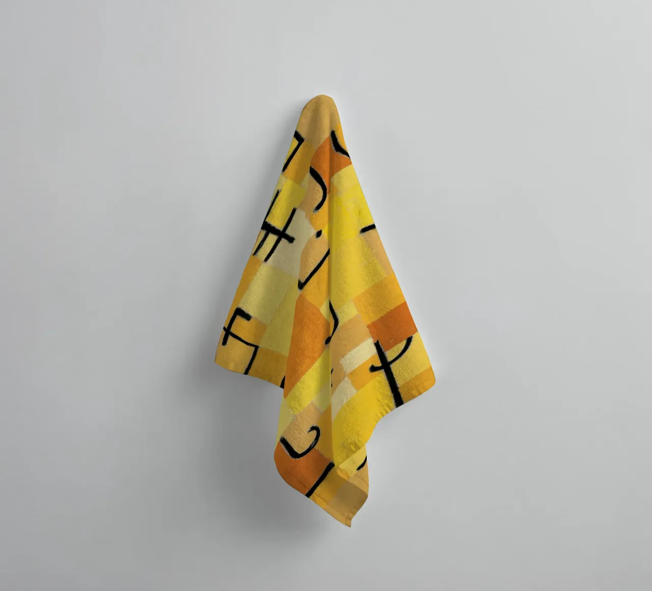 Paul Klee - Signes en jaune serviette de bain de Timeless Artworks