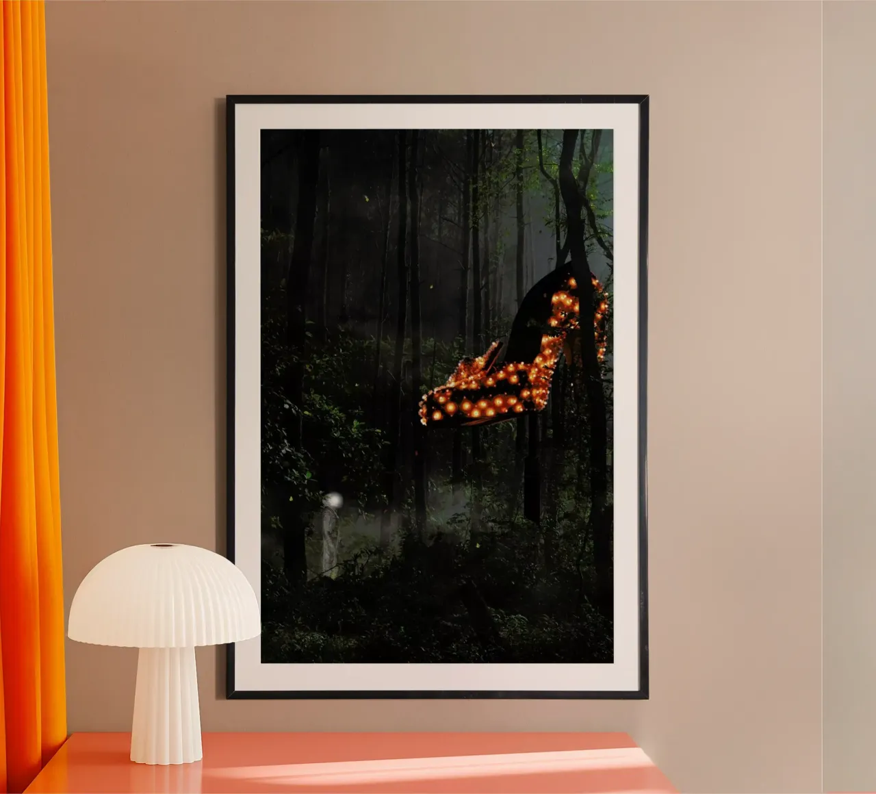 There's No Place Like Home poster con telaio in alluminio da Jason Brueck