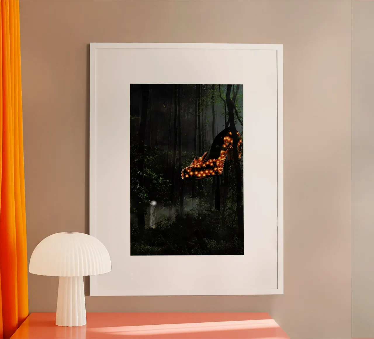 There's No Place Like Home poster con telaio in alluminio da Jason Brueck