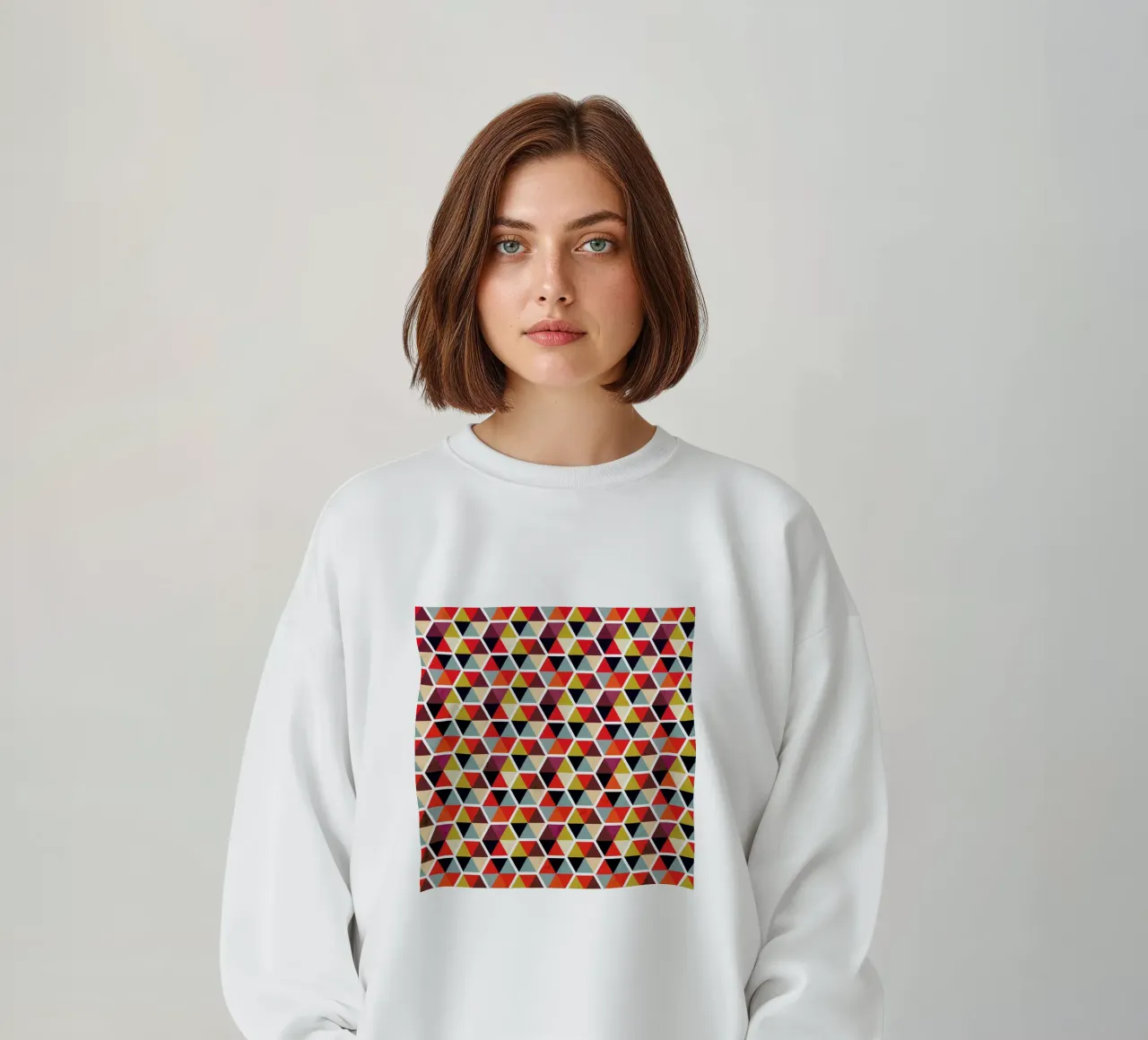 Colorful Umbrellas Geometric Pattern sweatshirt by Tobe Fonseca