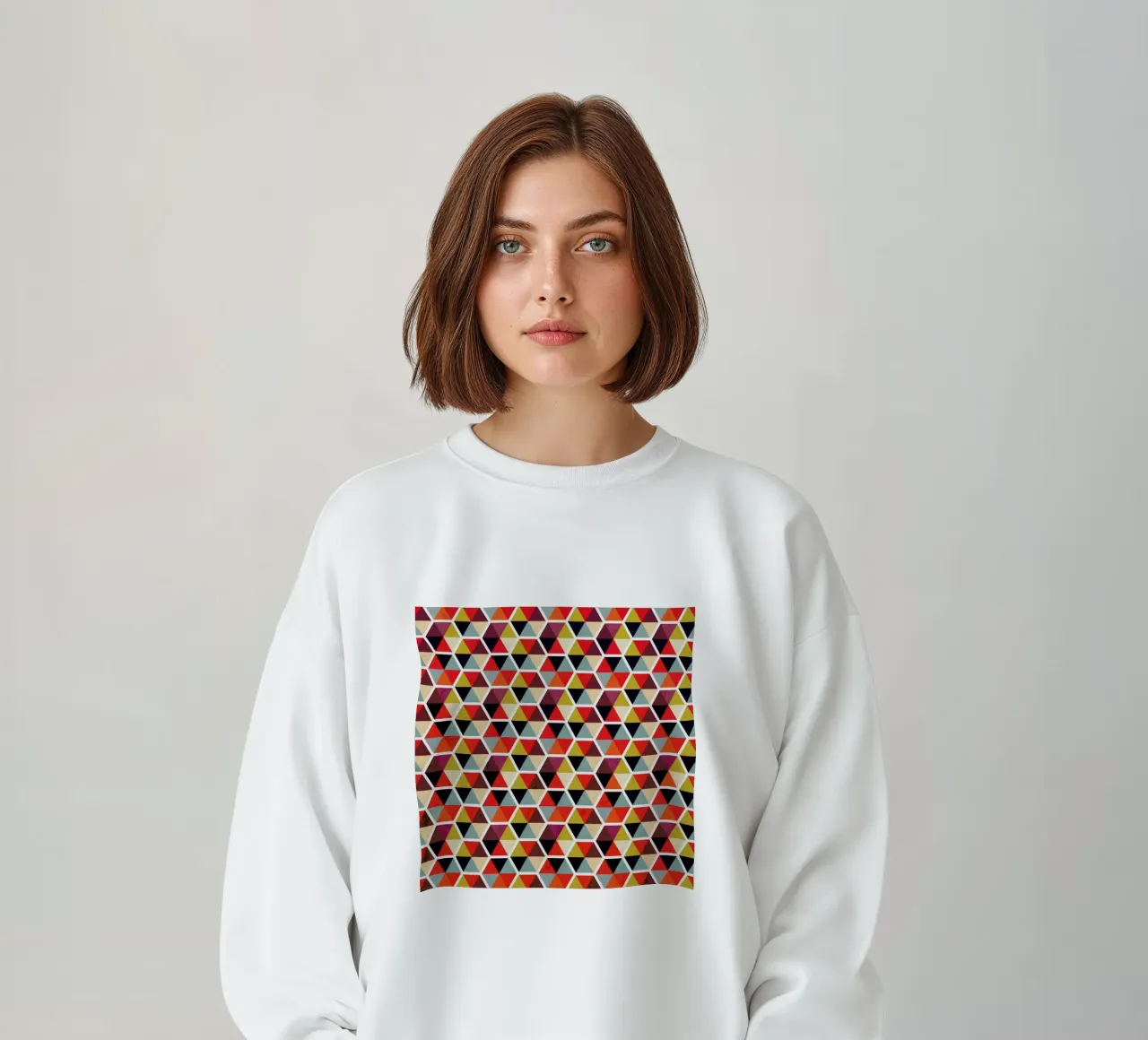 Colorful Umbrellas Geometric Pattern sweatshirt van Tobe Fonseca