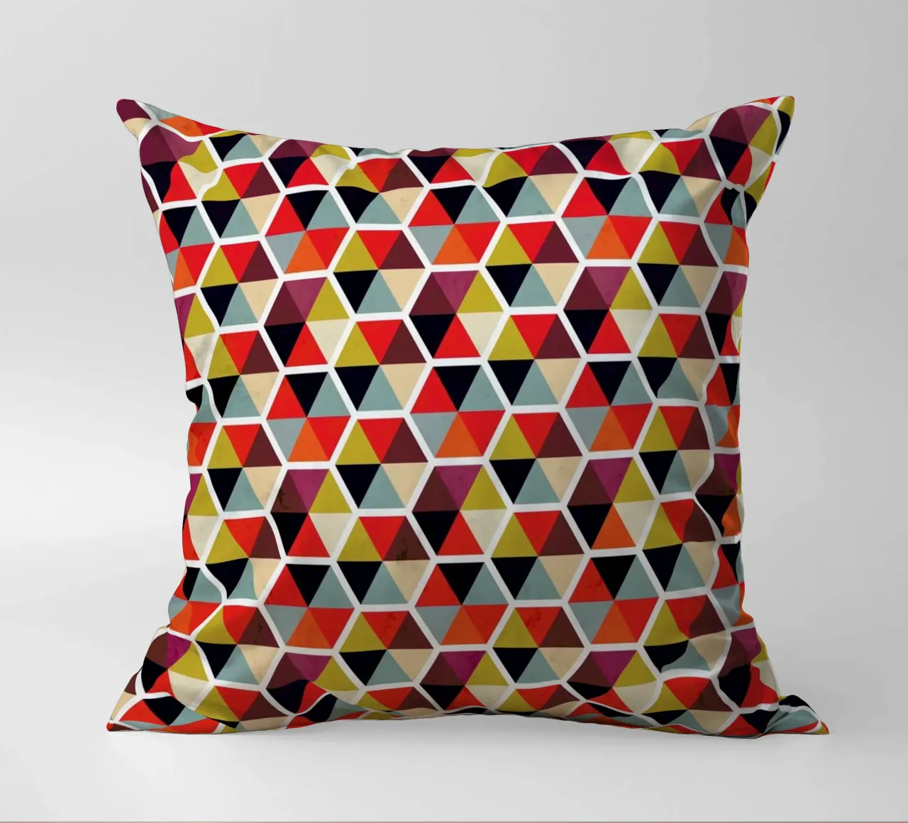 Colorful Umbrellas Geometric Pattern cuscino da Tobe Fonseca