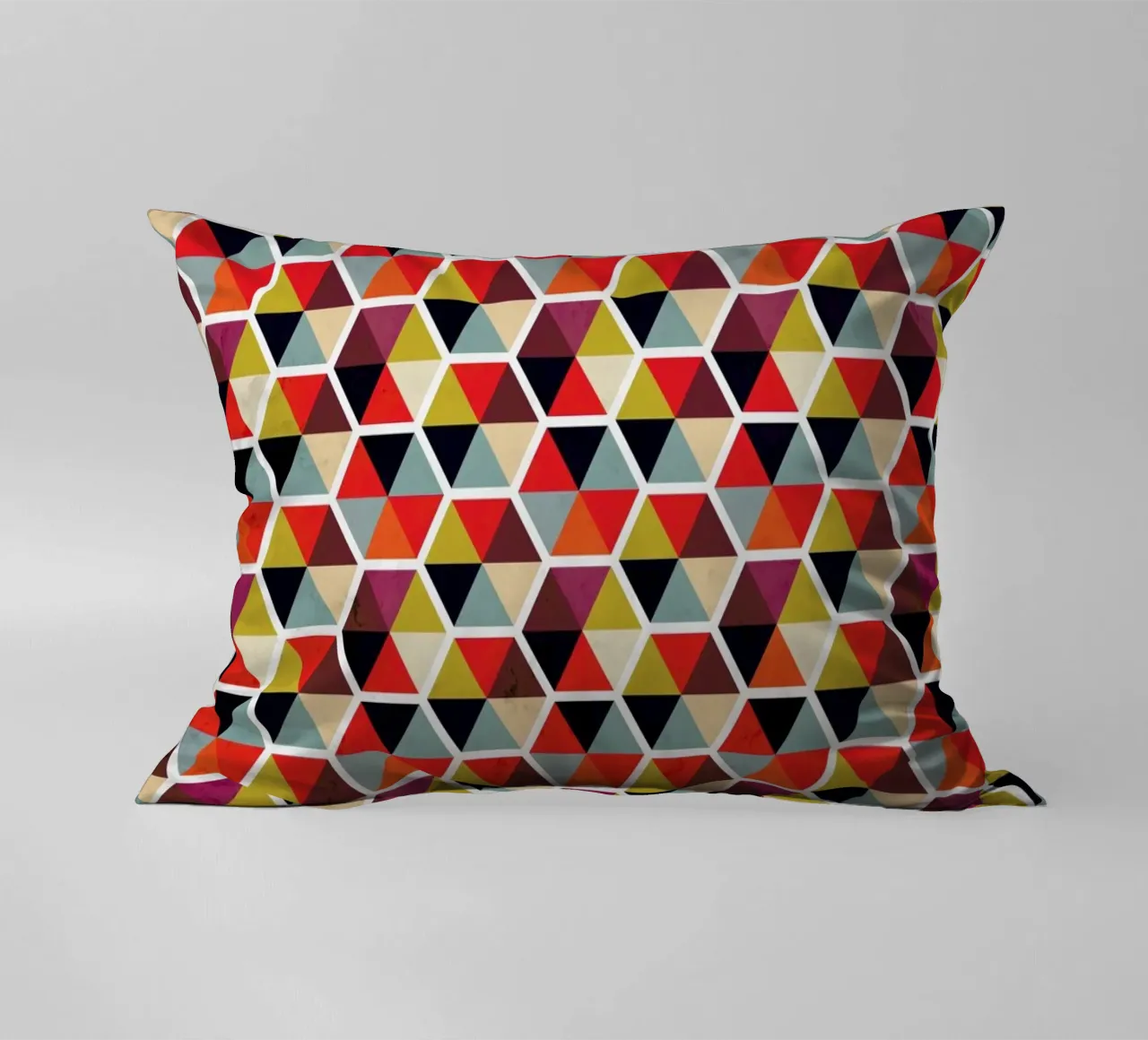 Colorful Umbrellas Geometric Pattern cuscino da Tobe Fonseca