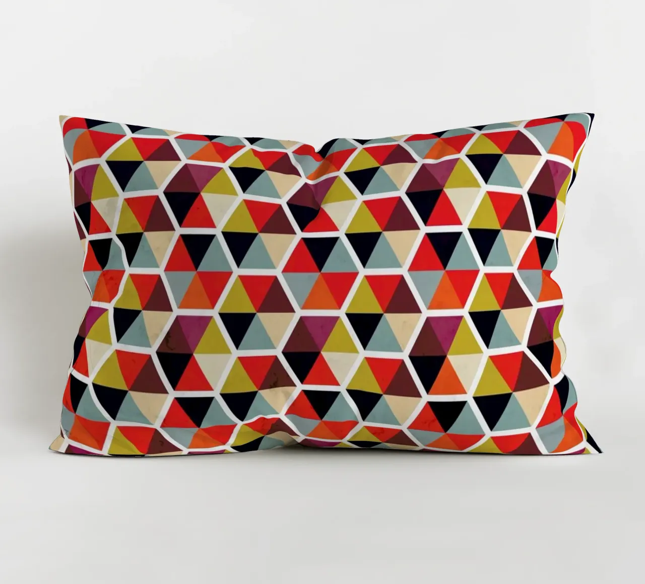 Colorful Umbrellas Geometric Pattern cuscino da Tobe Fonseca
