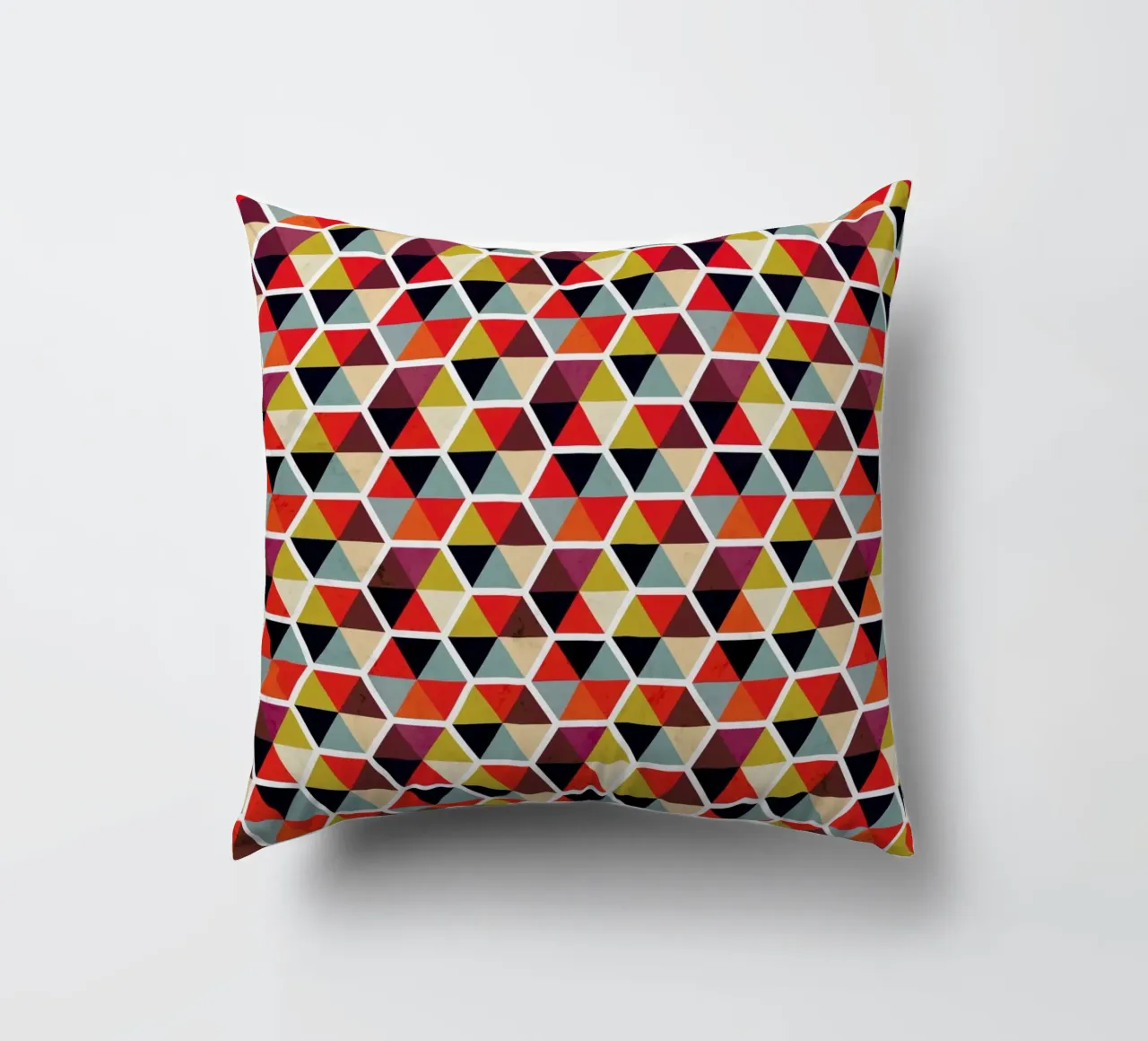Colorful Umbrellas Geometric Pattern cuscino da Tobe Fonseca