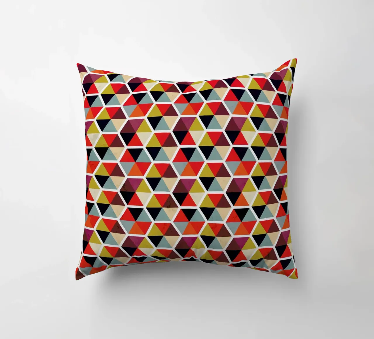 Colorful Umbrellas Geometric Pattern cuscino da Tobe Fonseca