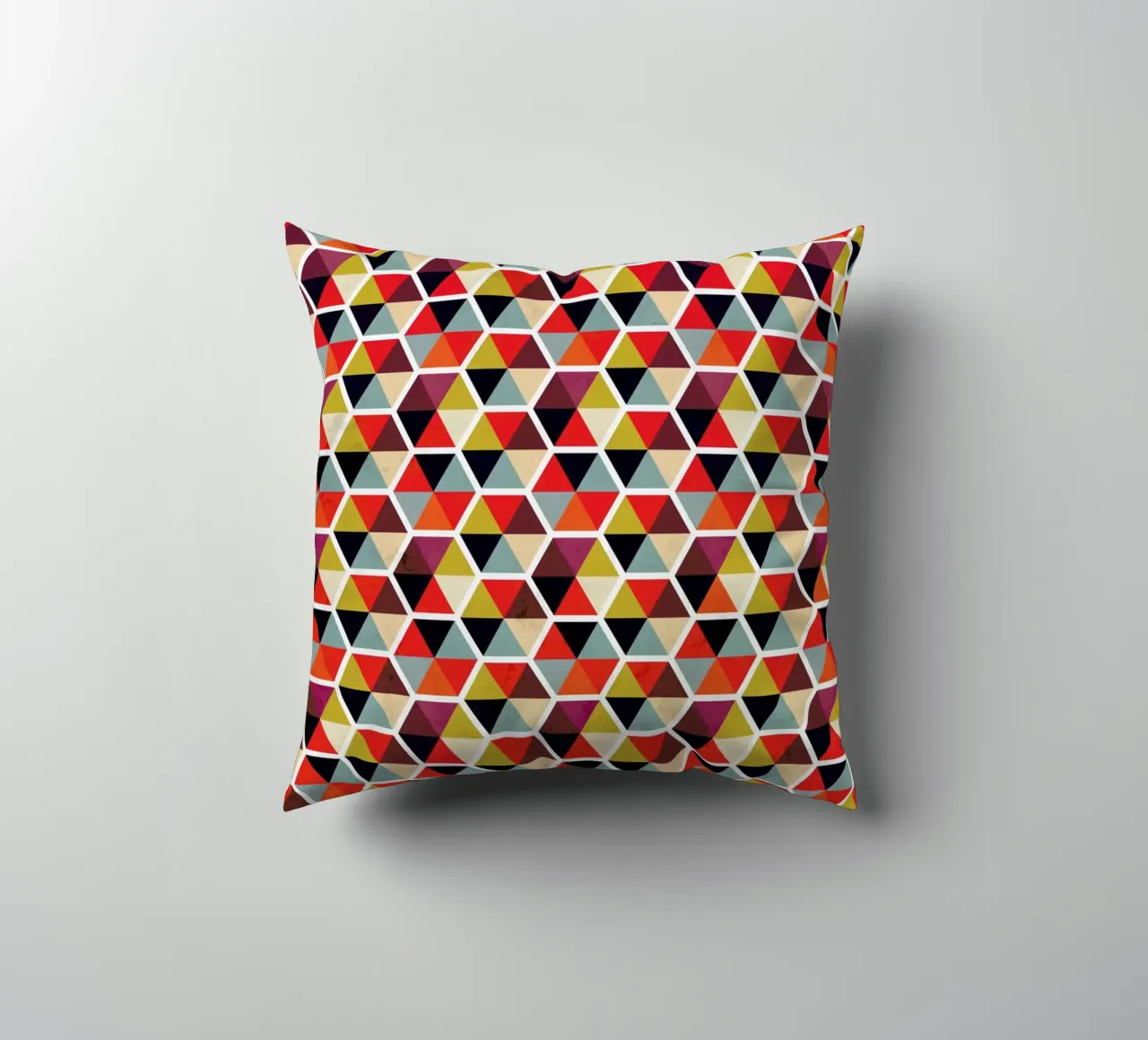 Colorful Umbrellas Geometric Pattern cuscino da Tobe Fonseca